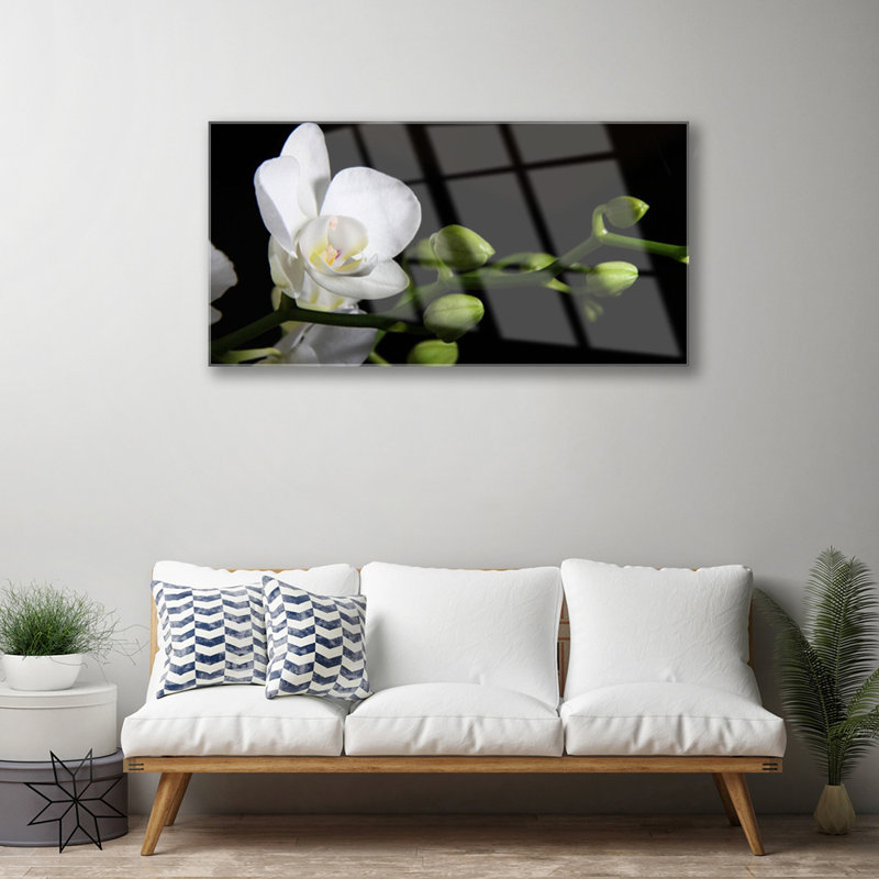 Flower Floral - Unframed Photograph on Glass