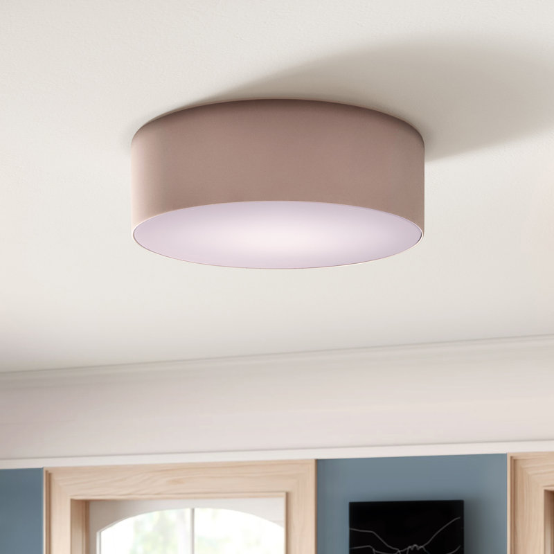 Coello PC Cotton Flush Mount, Cream