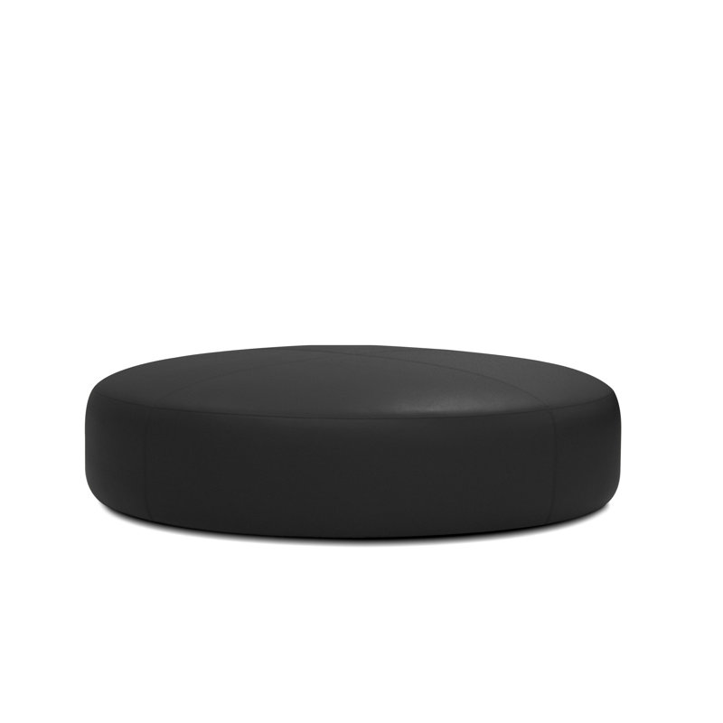 Disc 48" Round Leatherette Ottoman