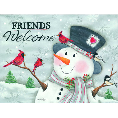 " Friends Welcome " Mixed Media Print
