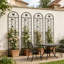 Treillis en métal durable, antirouille, style moderne pour les jardins extérieurs