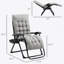 Fauteuil inclinable inclinable avec coussin rembourré, plateau latéral Outsunny