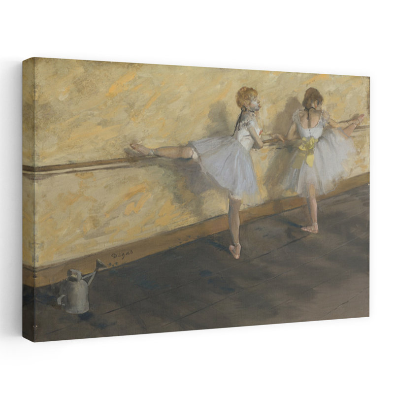 «Dancers pratiques au bar», impression d'art mural classique contemporain, H 32 po x l 48 po