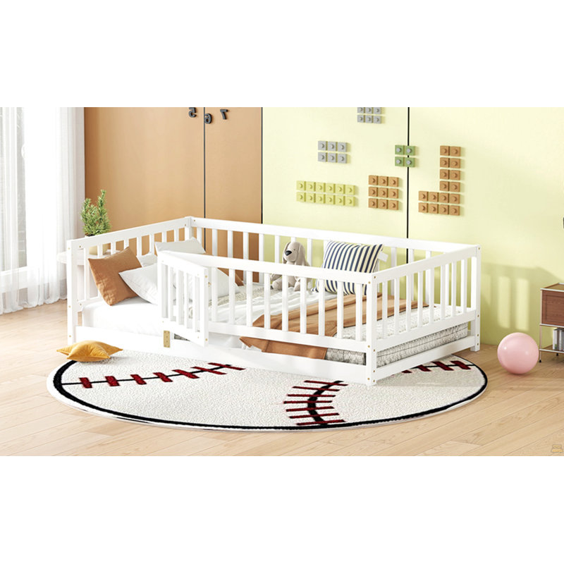 Twin Size Floor Bed With Slats