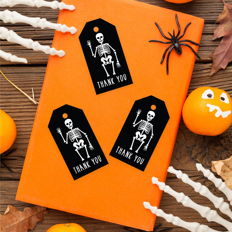 Sacs-cadeaux jetables en papier squelette