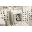 Meuble-lavabo 24 po avec lavabo supérieur, meuble de rangement moderne à 2 niveaux, meuble-lavabo simple, grandes tablettes de rangement-118592877