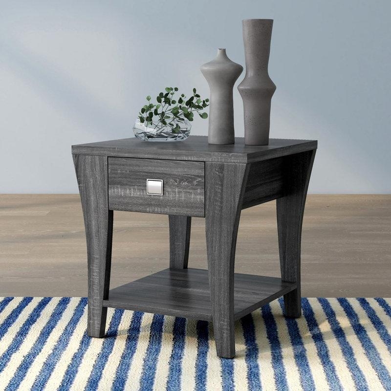 Vernel End Table with Storage