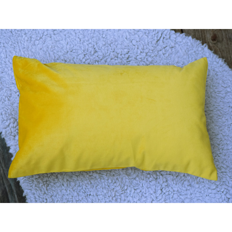 Housse de coussin décoratif décoratif brodé Morgen Home, Jaune