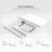 Tempered Glass Top Height Adjustable Standing Desk, Computer Desk with Drawer and USB Charge-978523221-977658439