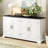 Modern Wooden Sideboard with Pine Doors and Legs, 4 Metal Handles, for Hallway Entryway Living Room Dining Room-1252536327