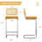Baumgartner Upholstered Counter Stool with Metal Frame-690045987-690045986-690046010