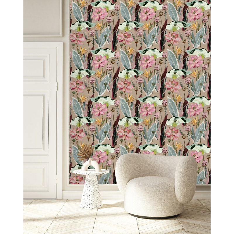 Floral Tile, 2.08' W x 10.42' L