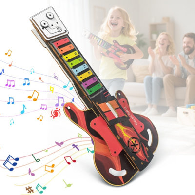 Wooden DIY Guitar Craft Kit | Educational Music Toy with Build-Your-Own Instrument Experience,  Perfect for Creative Kids