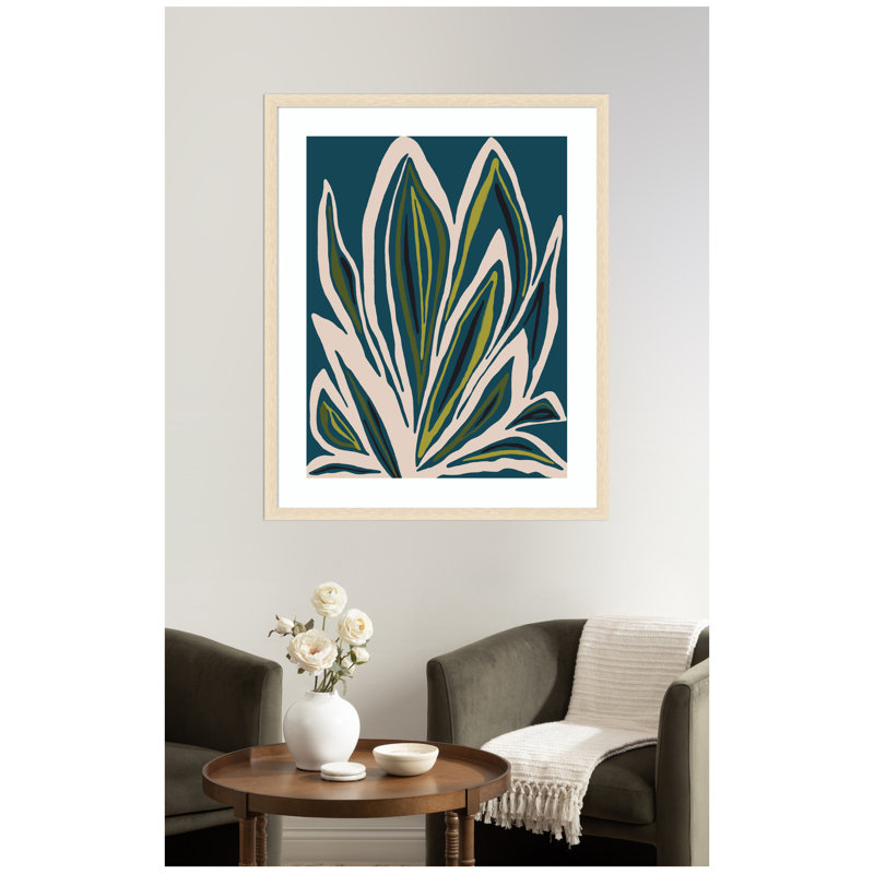 «Flora 1» par Alicia Bock, reproduction d'art encadrée, H 42 po x l 34 po