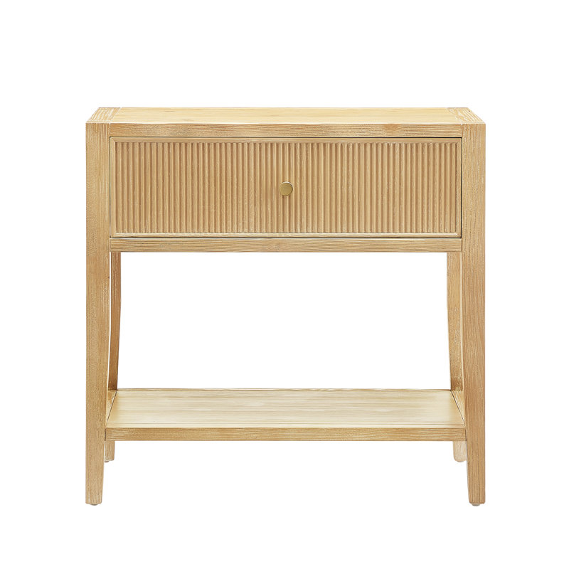Table de chevet 1 tiroir Fleur Natural