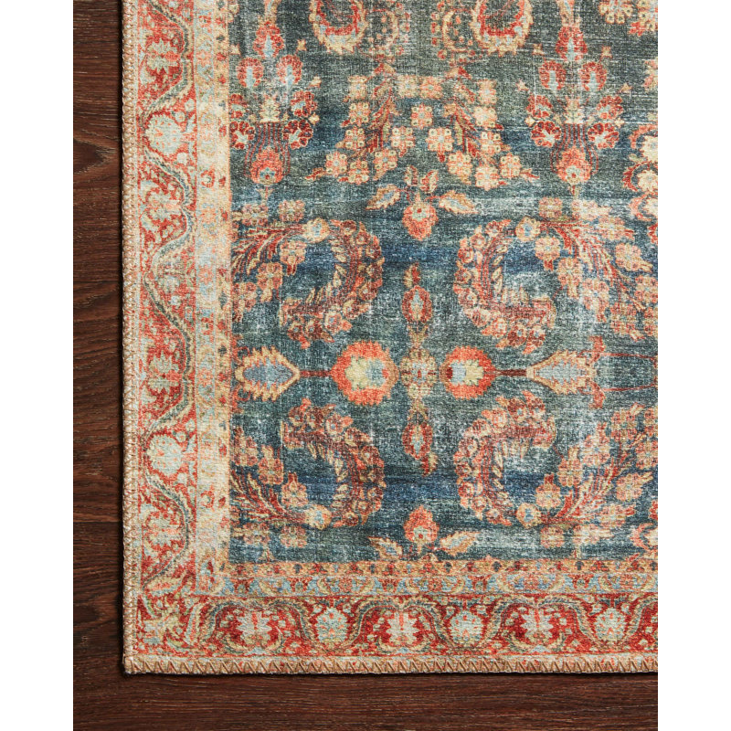 Tapis brun tissé à la machine Anaelise, Rectangle 3 pi 6 po x 5 pi 6 po