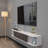 Floating TV Shelves,63'''' Wall Mounted Under TV Stand Floating TV Console Entertainment Shelf
