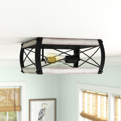 Plafonnier encastré 2 lumières 13,5 po