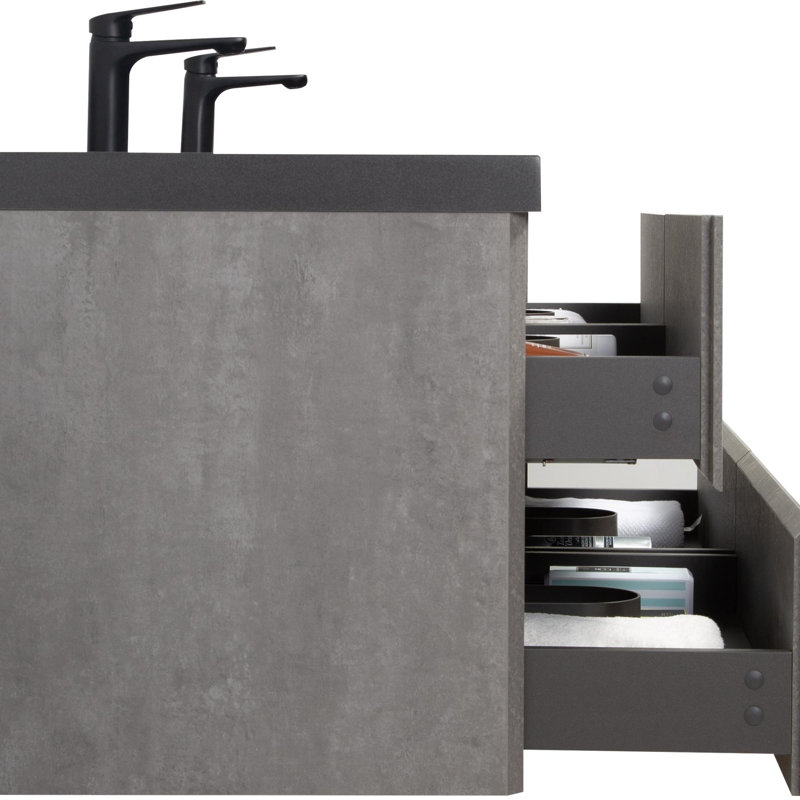 Vanity with Four Soft-Close Drawers