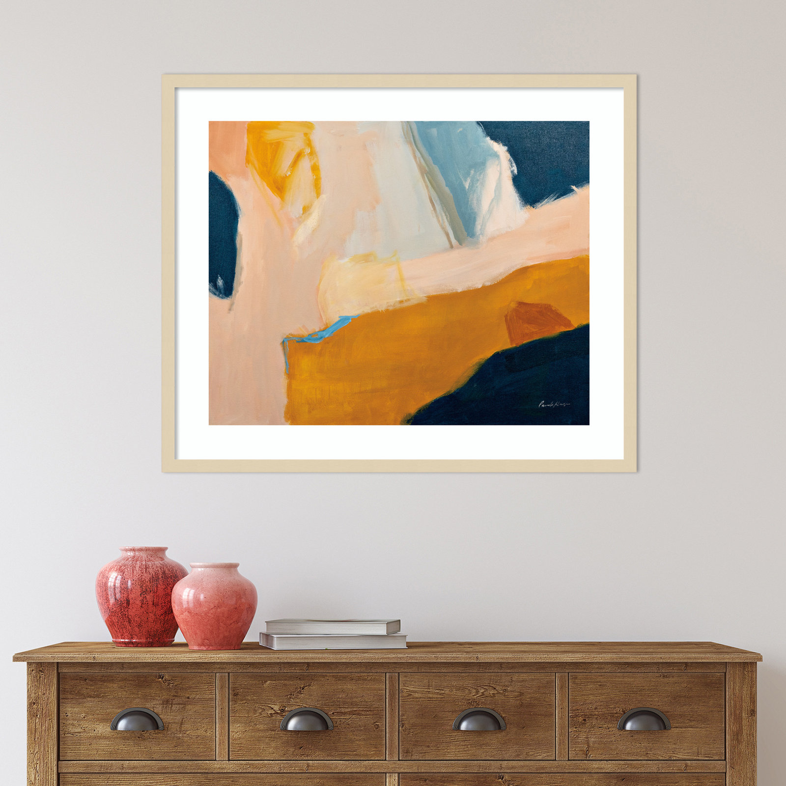 "Golden Gate" Print by Pamela M., 33" W x 28" H, Natural