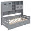 Lit de jour simple avec 2 tiroirs, armoire et tablette tout-en-un, lit de jour-212764683-212764681