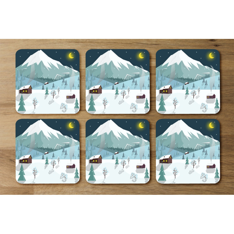 Square 6 Piece Coaster Set