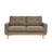 67.7" W Mid Century Modern Upholstered Loveseat Sofa With Wooden Legs-1291440168