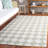 Ebony Hand Tufted Wool Pile Checkered Rug-95854175