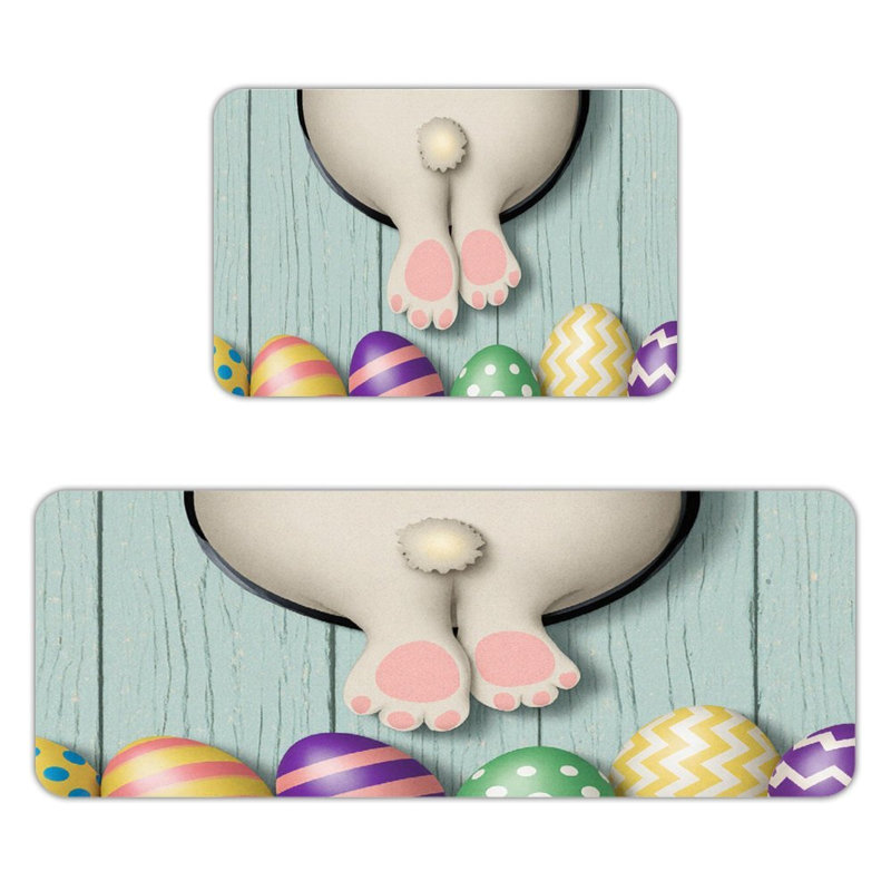 Tapis de cuisine antidérapant 2 pièces