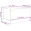 VidaXL 50cm W 0L Manufactured Wood Deck Box in Black Oak
