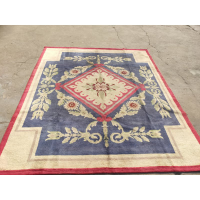 Antique Art Deco - European French Knotted Rug