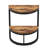 Slim Half Moon 2-Tier Semi-Circle End Table