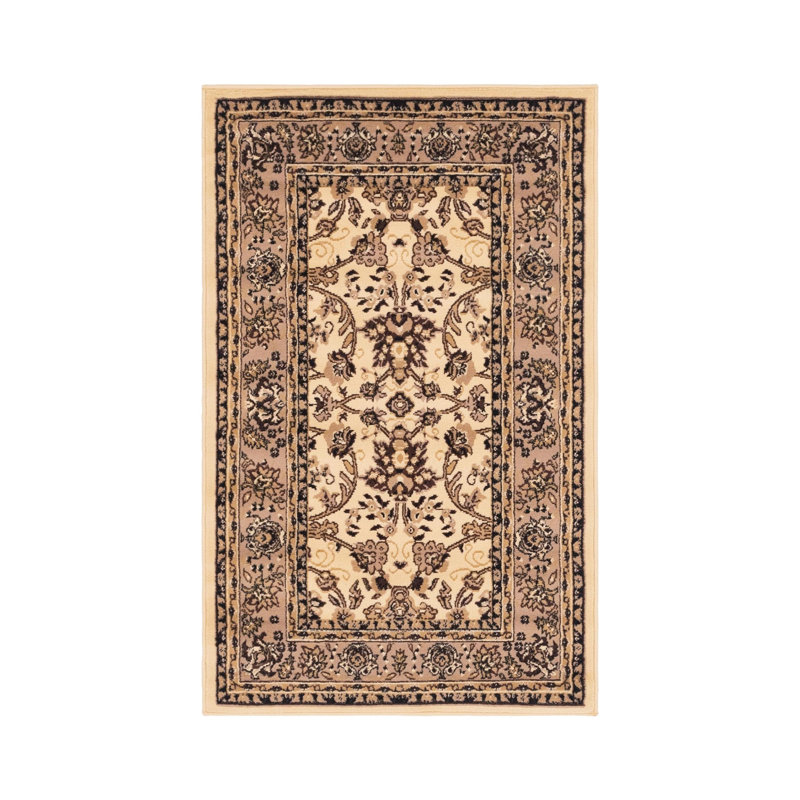 Hanan Floral Area Rug, Rectangle 2' x 3'1", Ivory