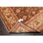 Tapis brun en laine noué à la main de conception unique 7 pi 11 po x 9 pi 5 po Kali-Anne