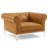 Idyll Tufted Button Upholstered Leather Chesterfield Armchair-1896263835