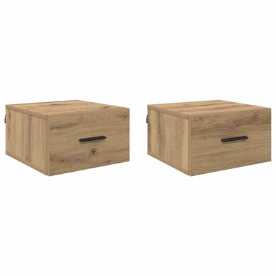35cm W Manufactured Wood Bedside Table