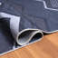 Tapis bleu à zigzag Abani Parker PAR160A-1708032095