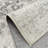 Vintage Elegant Floral Distressed Area Rug in Ivory/Grey-2048643268