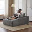 Chaise longue rembourrée en velours côtelé Modern-117430049