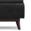 Repose-pieds capitonné rectangulaire Mid-Century avec plateau Owen-2119259917