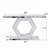 Contemporary Hexagonal Crystal Glass Console Table with Dual-Tier Mirrored Design for Elegant Home Decor