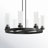 Dominique 8 - Light Dimmable Wagon Wheel Chandelier