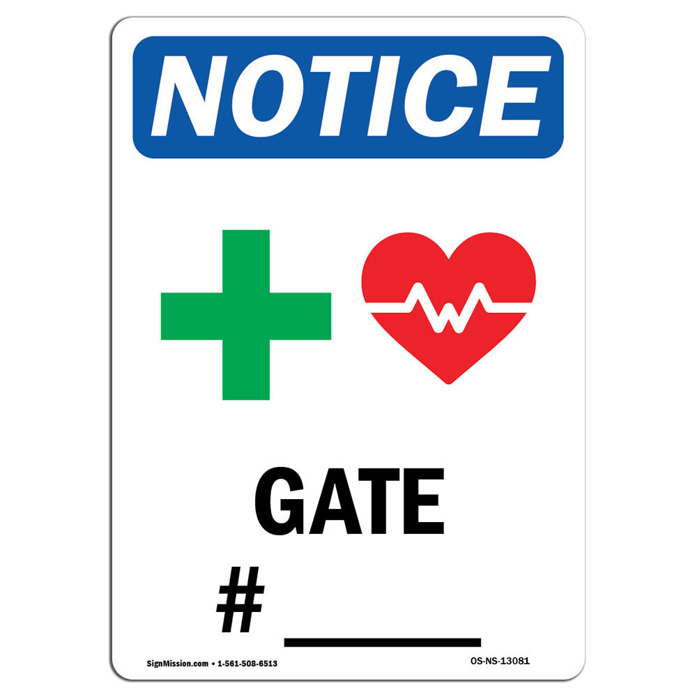 SignMission Gate Sign with Symbol | Wayfair