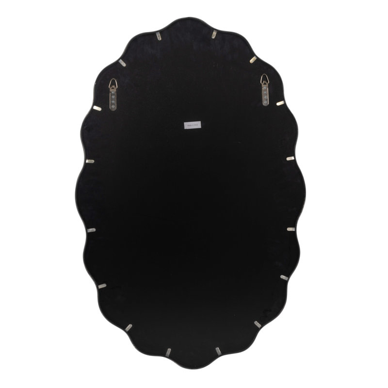 Serafina Scalloped Wall Mirror, Silver
