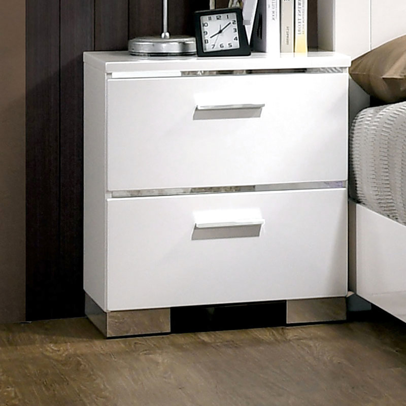 Table de chevet Modern, Blanc