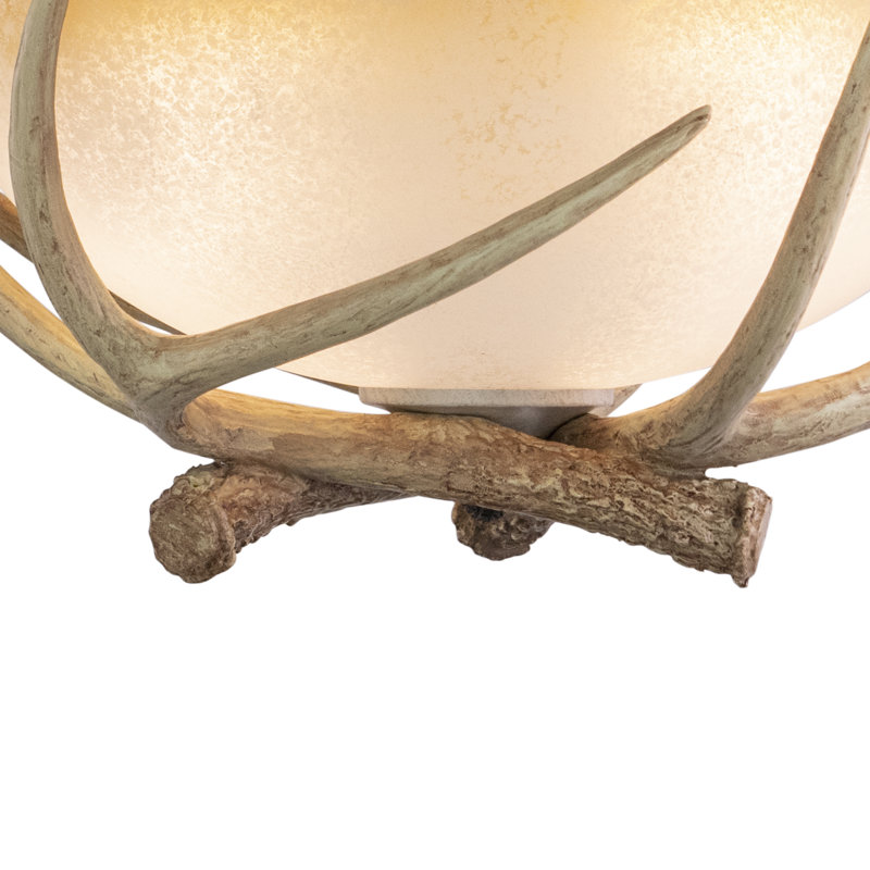 Portillo Glass Semi Flush Mount, 16