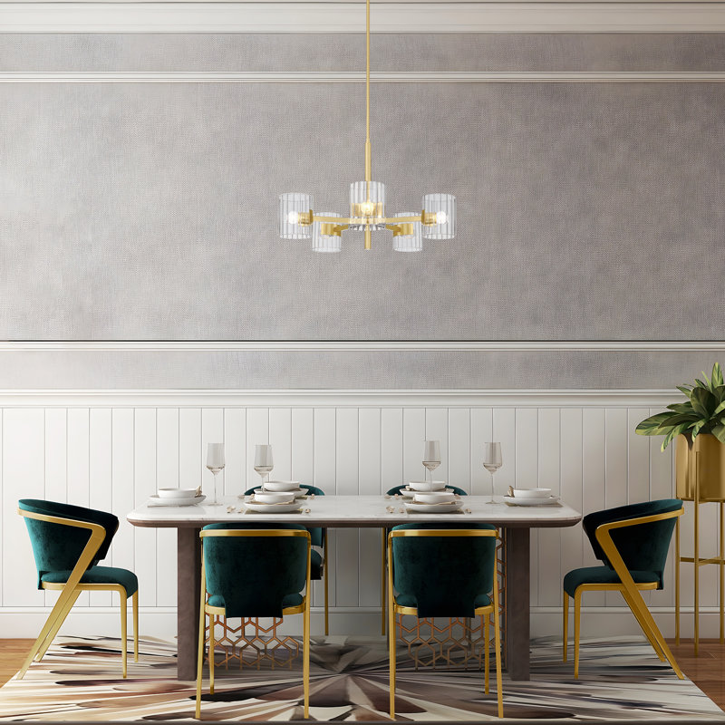 Kron 5 - Light Dimmable Drum Chandelier