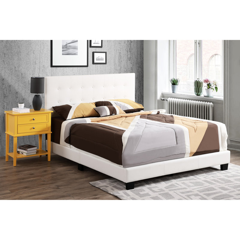 Lit double rembourré en mousse par G1305 - Pu, Glory Furniture Bed, Rembourré,
