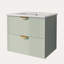 Meuble-lavabo mural moderne de 24 po avec lavabo en céramique Kyree