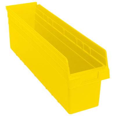 Economy Shelf Bin, nesting, (7) divider slots, rear hanglock, molded-in label holder, polypropylene